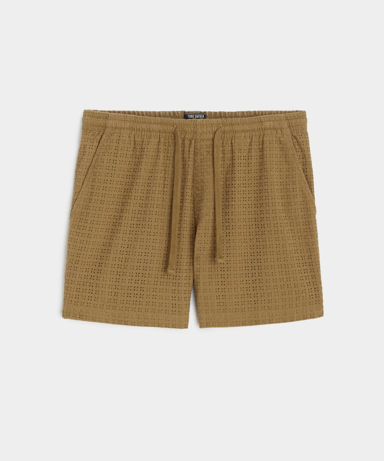 5" Eyelet Weekend Short in Vintage Brown