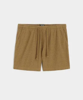 5" Eyelet Weekend Short in Vintage Brown