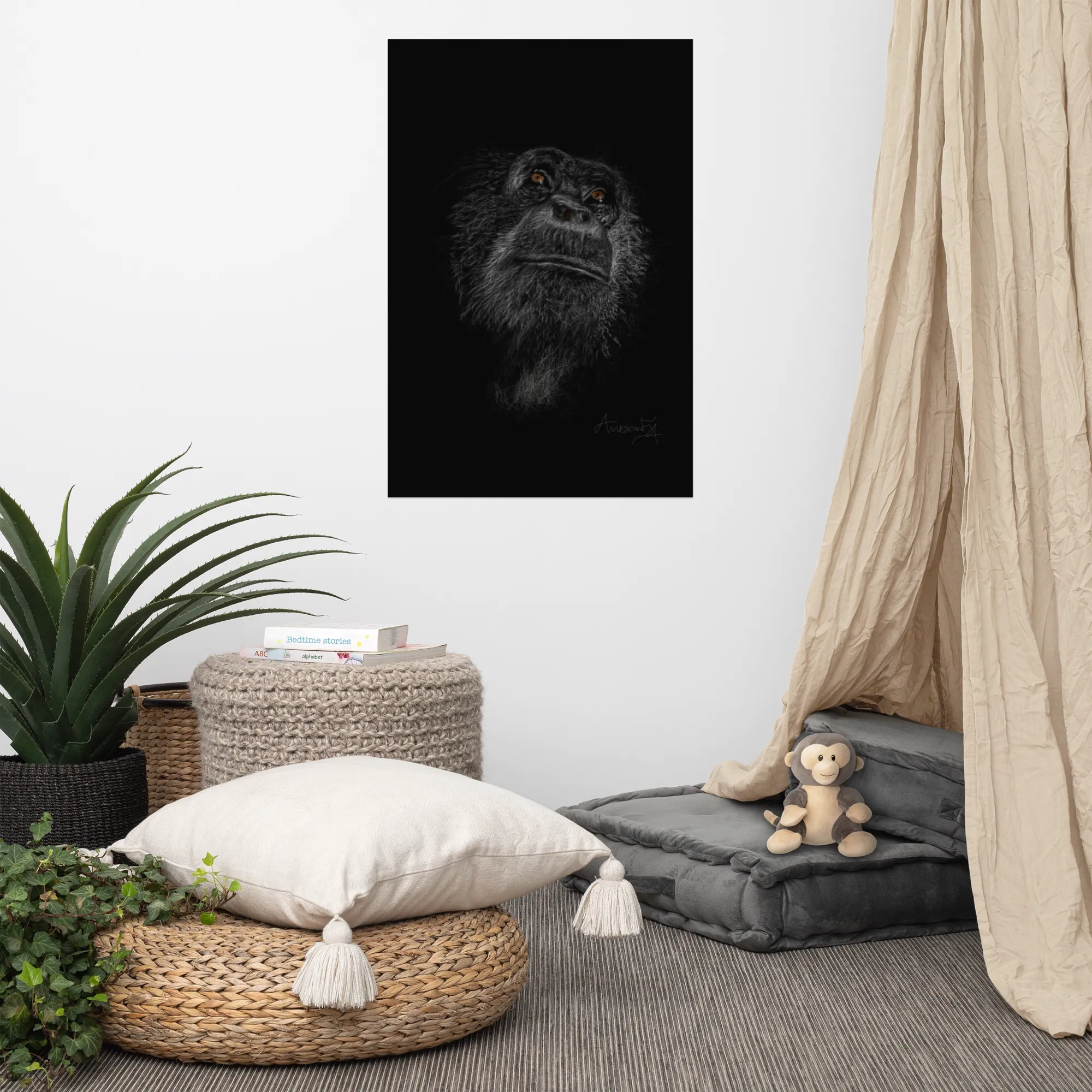 Ape by Samuel Friday - Poster