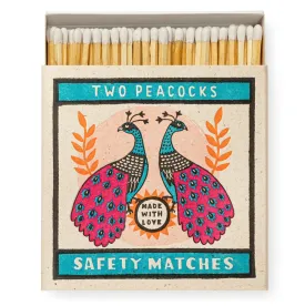 Archivist Match Boxes - Two Peacocks