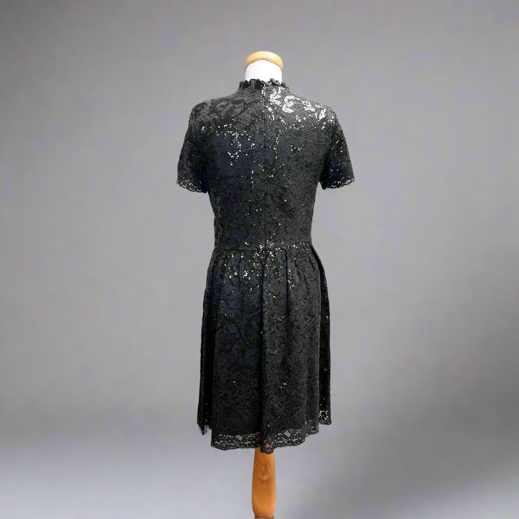 Brooks Bros. black lace dress, size 8
