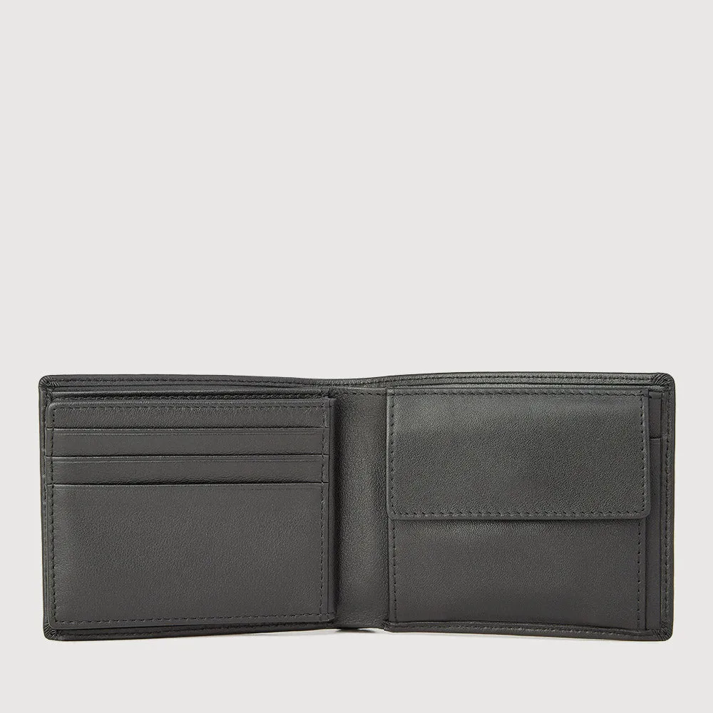CAST CENTRE FLAP WALLET WITH COIN COMPARTMENT