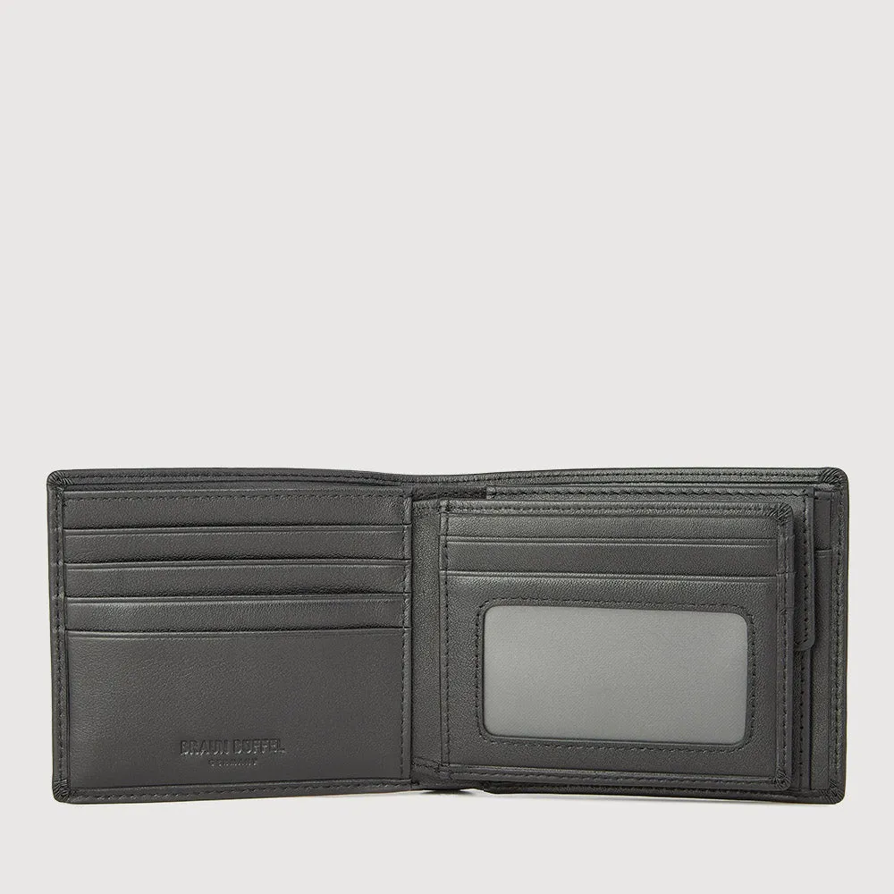CAST CENTRE FLAP WALLET WITH COIN COMPARTMENT