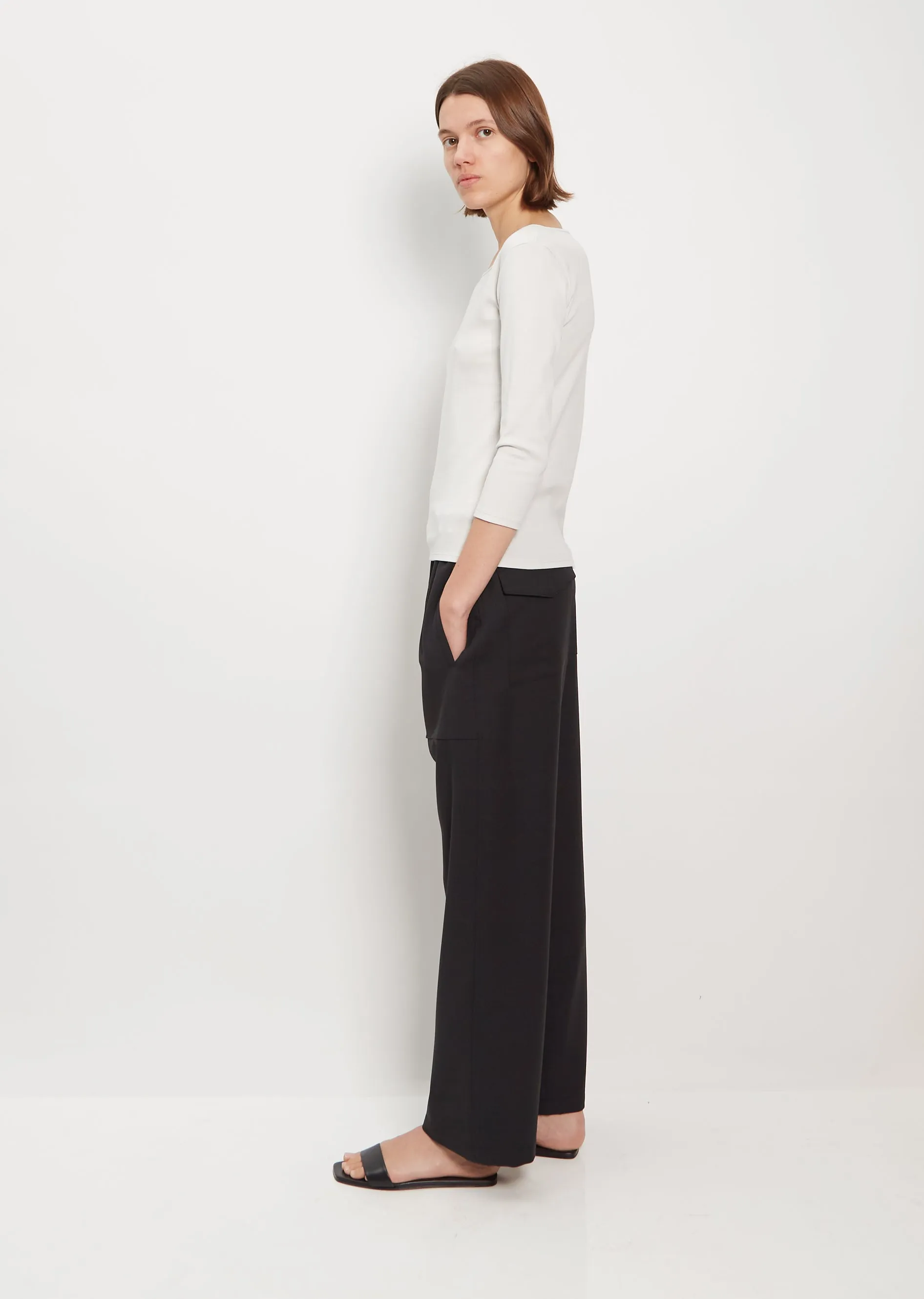 Didion Rib Tee — Dove