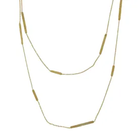 Gold Chain with Bars