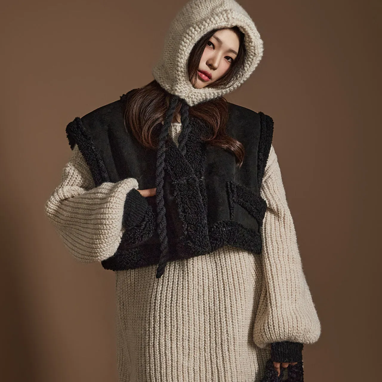 J2535 Shearling Vest