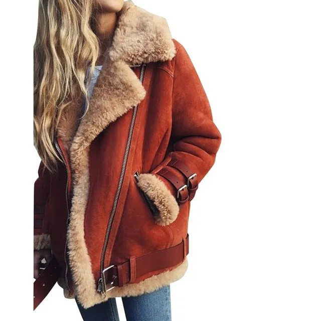 Lambs wool Coat Winter Thick Lamb Wool Jacket