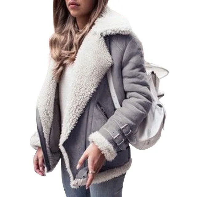Lambs wool Coat Winter Thick Lamb Wool Jacket