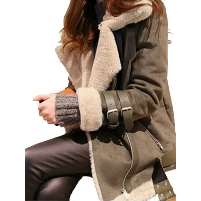 Lambs wool Coat Winter Thick Lamb Wool Jacket