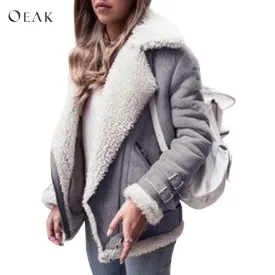 Lambs wool Coat Winter Thick Lamb Wool Jacket