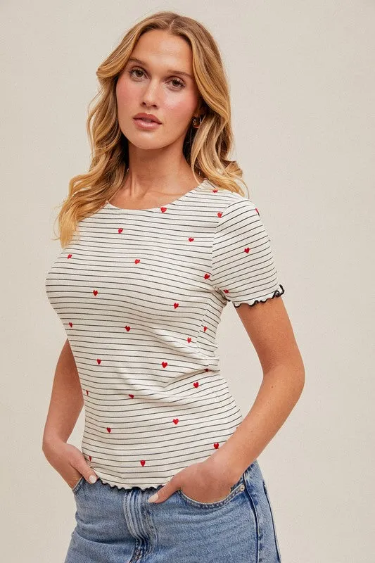 Love Notes Ruffle Tee