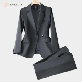 Luexco Women's Professional Suit Pants and Blazer Formal Set