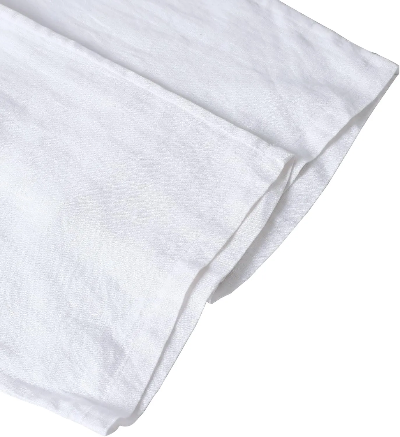 Men's 100% Linen Elastic Drawstring Pants