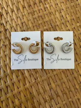 Mini Coil Hoop Earrings