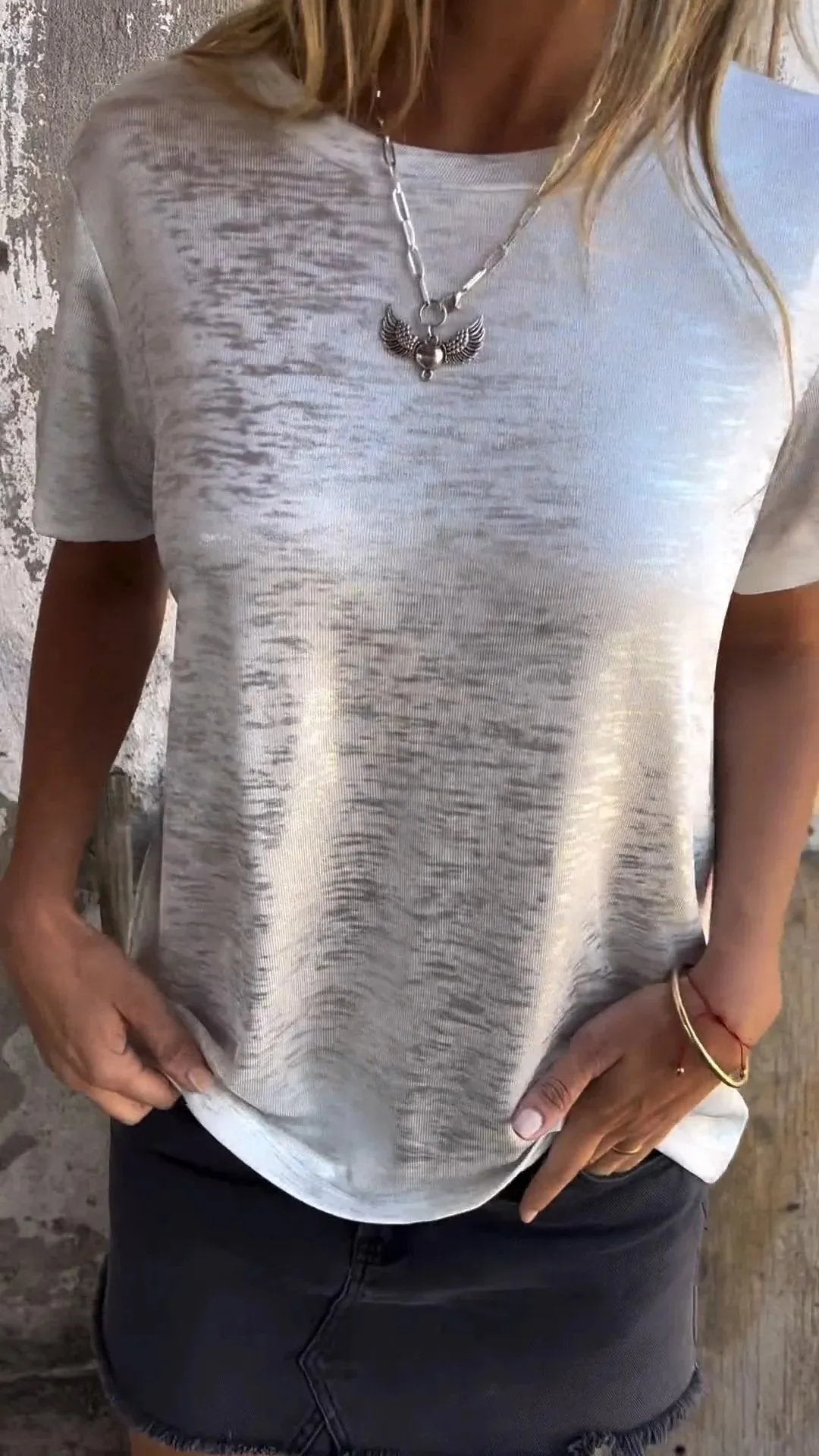 New Hot Sale Gold Foil Short-sleeved T-shirt