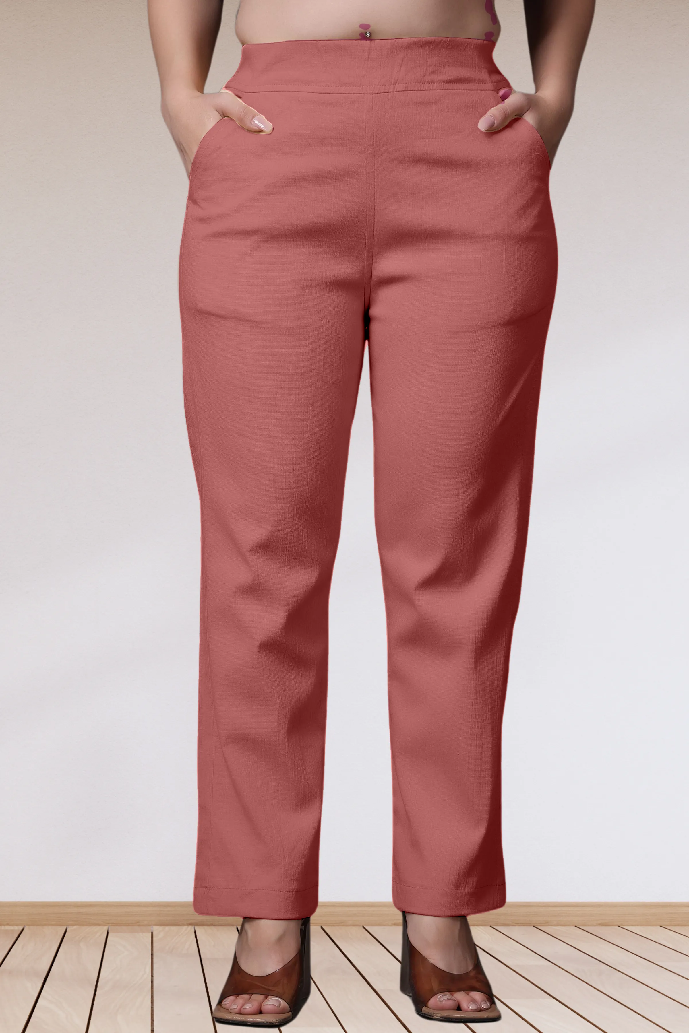 Onion Lycra Slub Pants