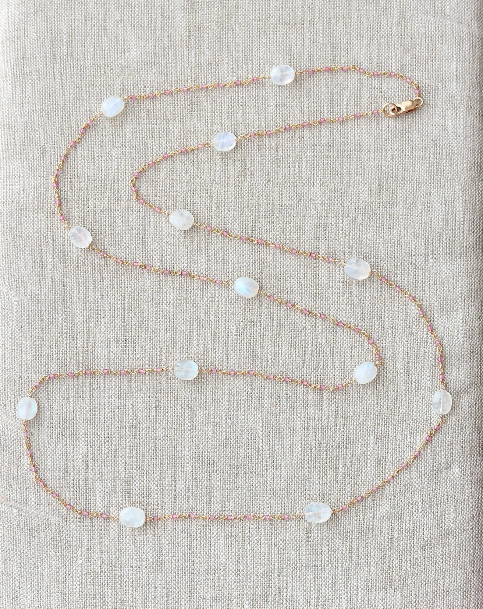 Pink Topaz Necklace