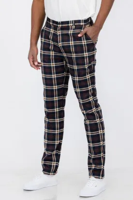 Plaid Trouser Pants C