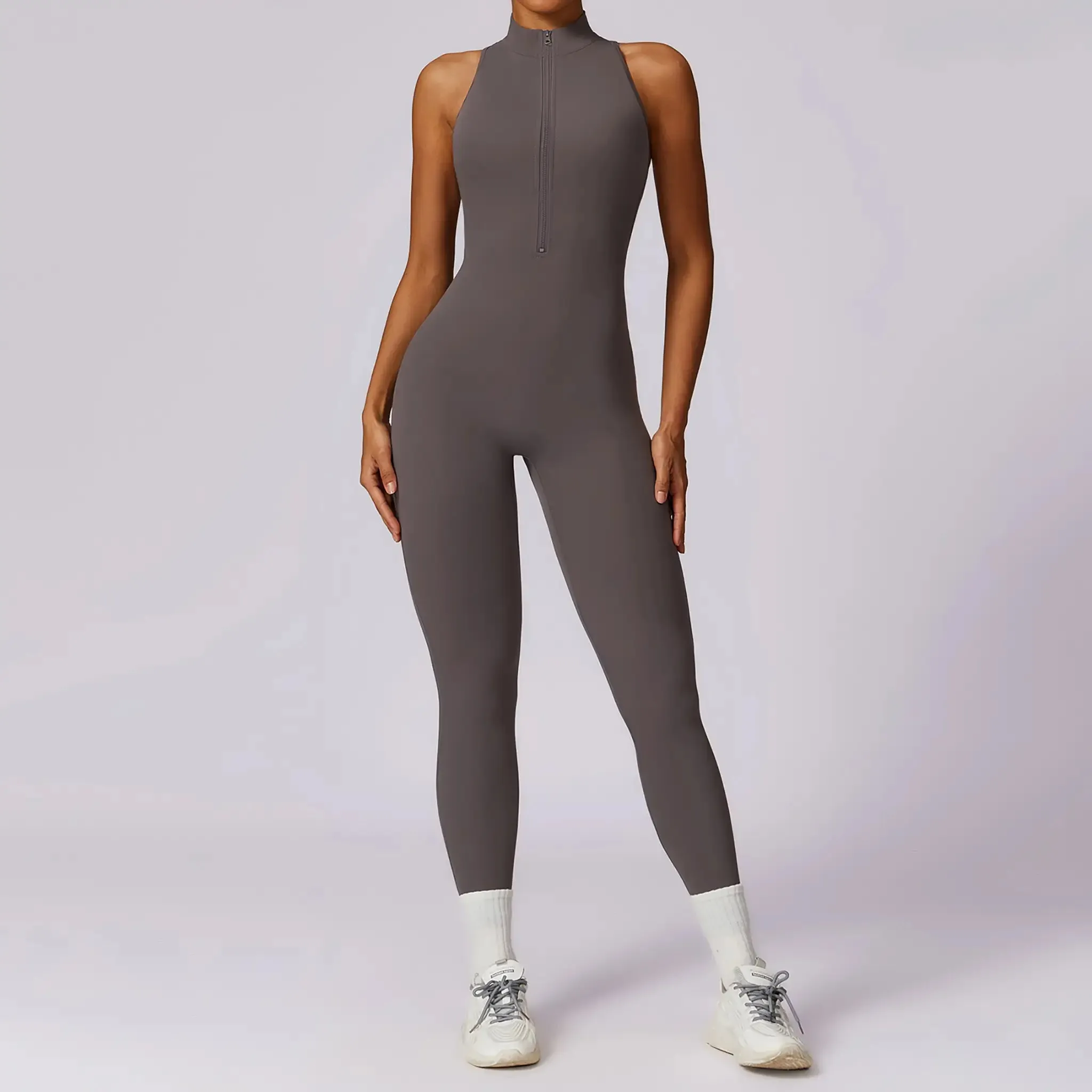 Quick-drying Zipper Yoga Jumpsuit