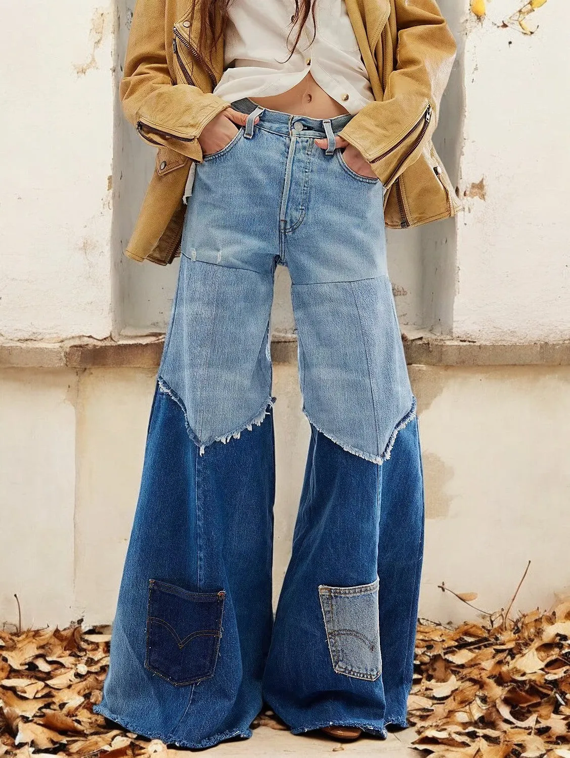 Ravena - Patchwork Baggy Pants