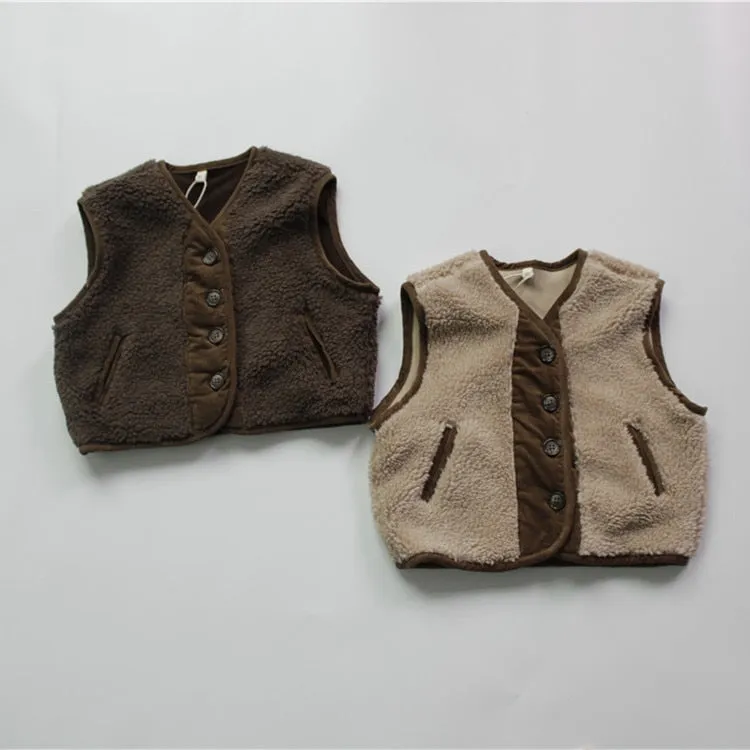 Thick Lamb Fleece Vest